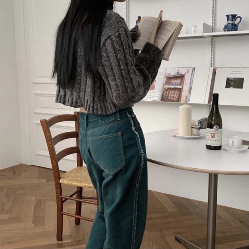 【12:12am】Side Stitch Denim Pants