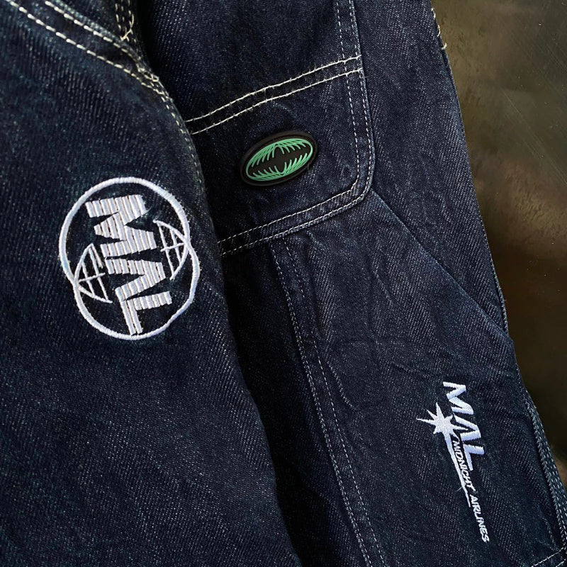 【12⋮12am ™️】Midnight Airlines Painter Jeans