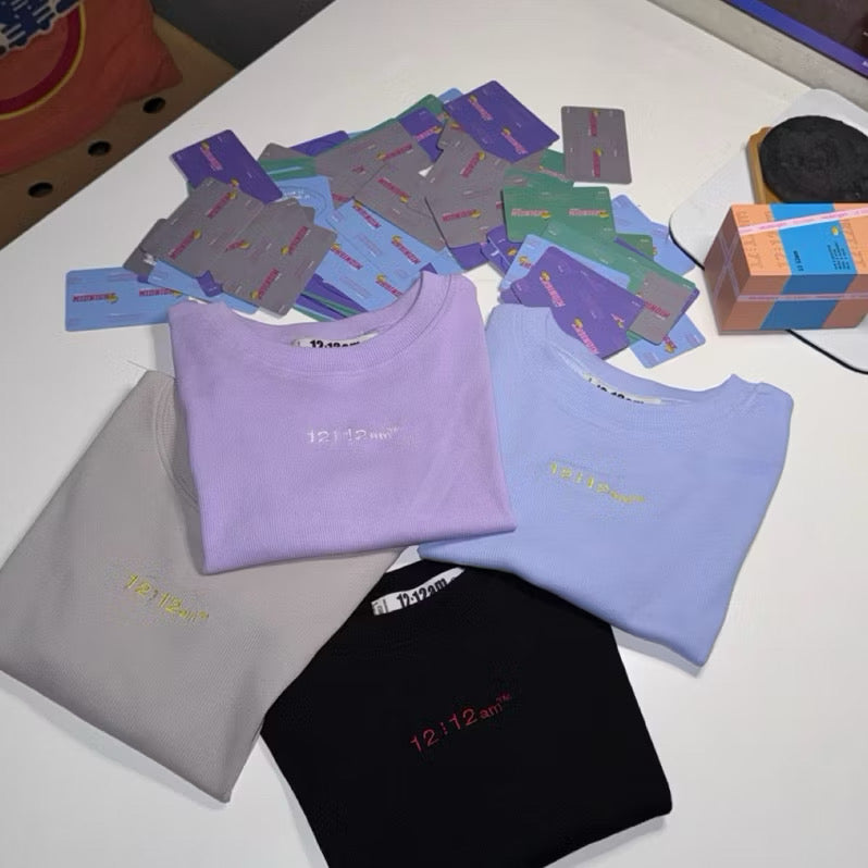 螺紋彈性修身短T Threaded elastic slim-fitshort T-shirt