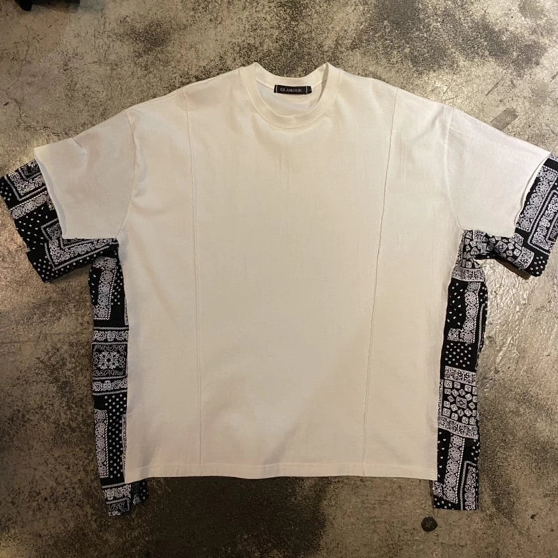 【12:12am】Korea patchwork amoeba half sleeve