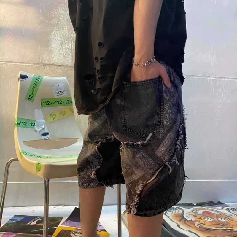 【12:12am】Amoeba denim shorts