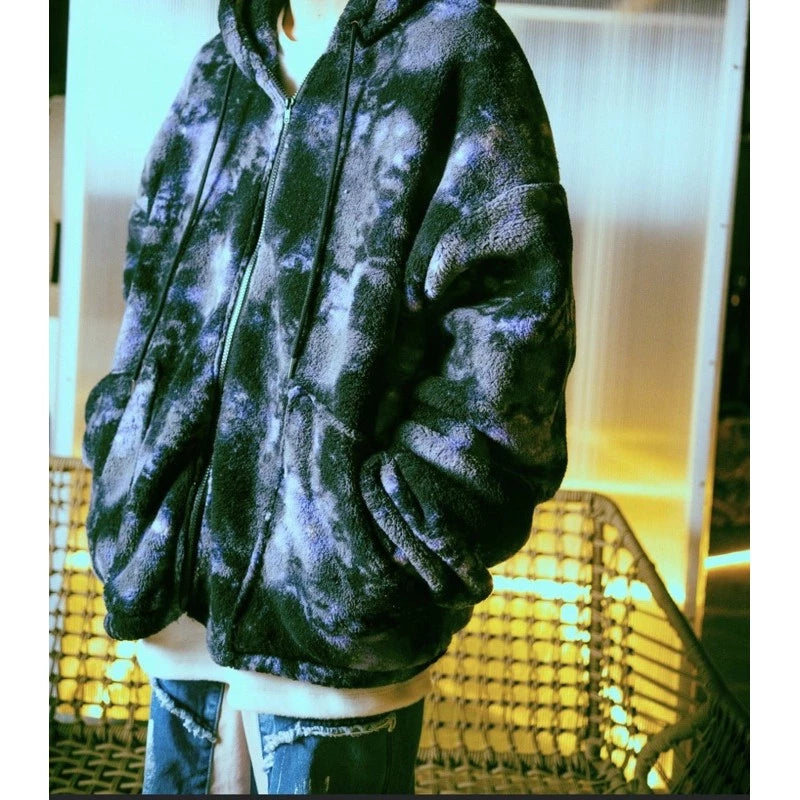 【12:12am】Rendered lambskin hooded jacket