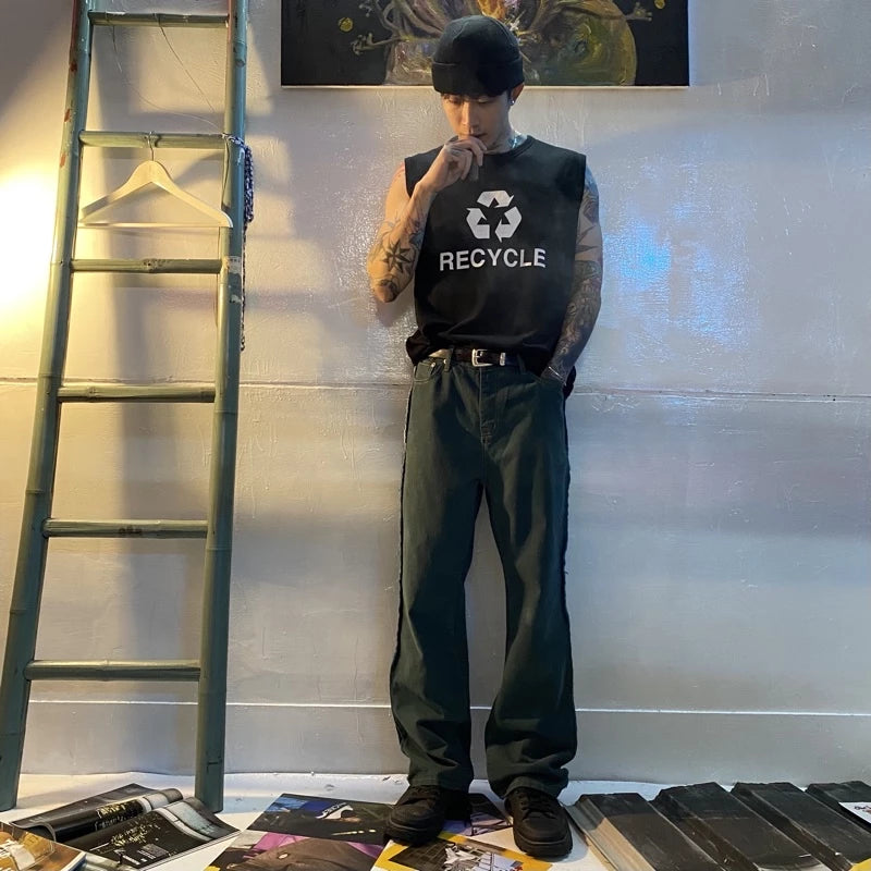 【12:12am】Side Stitch Denim Pants