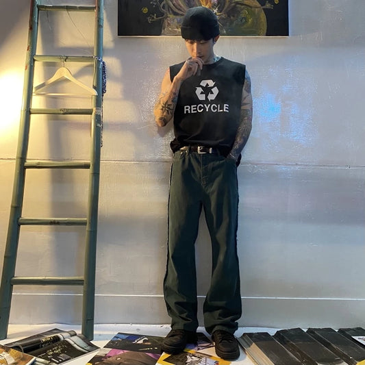 【12:12am】Side Stitch Denim Pants