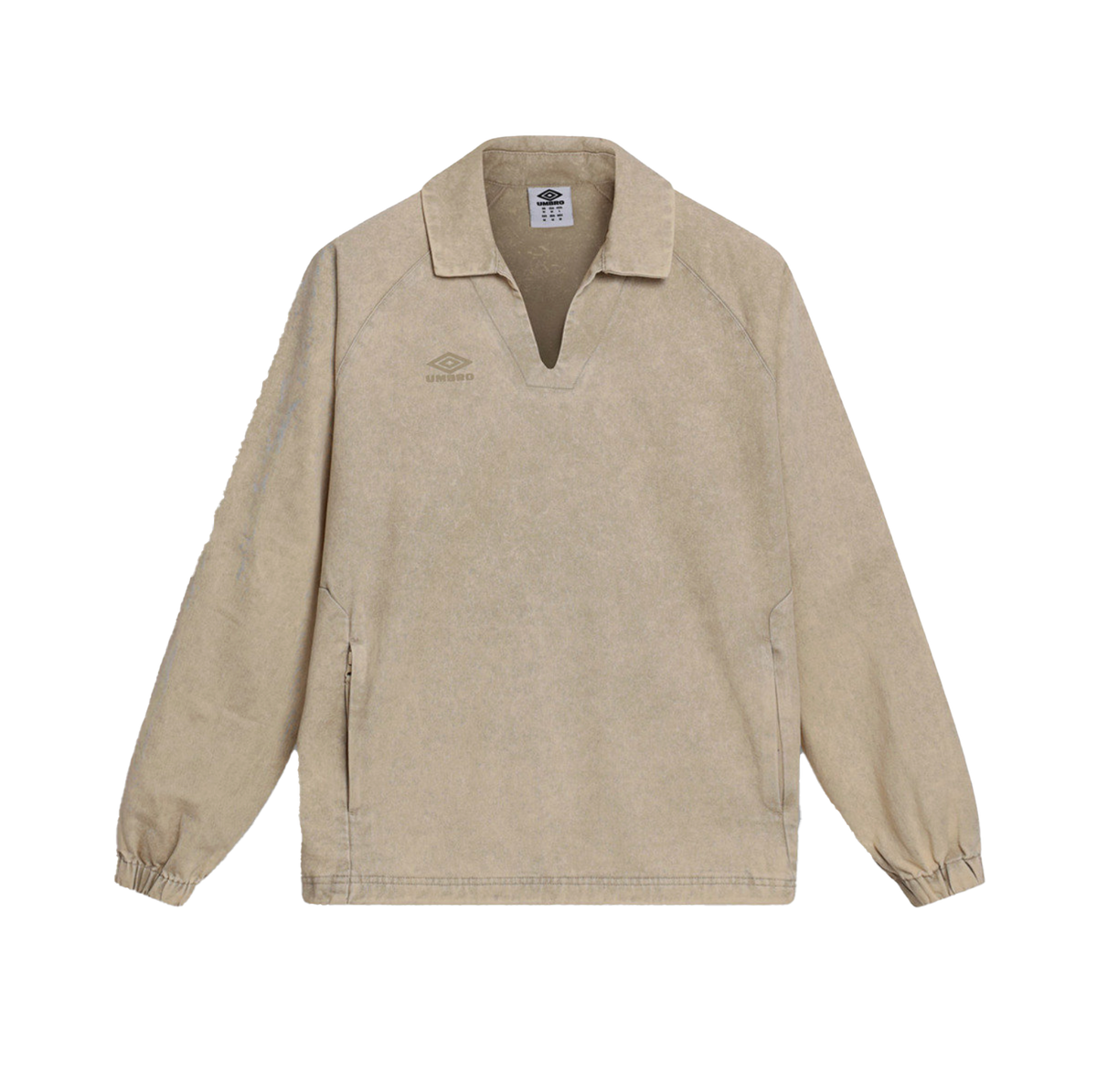 【UMBRO】 Washed Drill Top 復古水洗立領長袖訓練衫