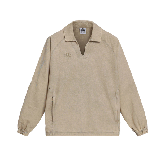 【UMBRO】 Washed Drill Top 復古水洗立領長袖訓練衫