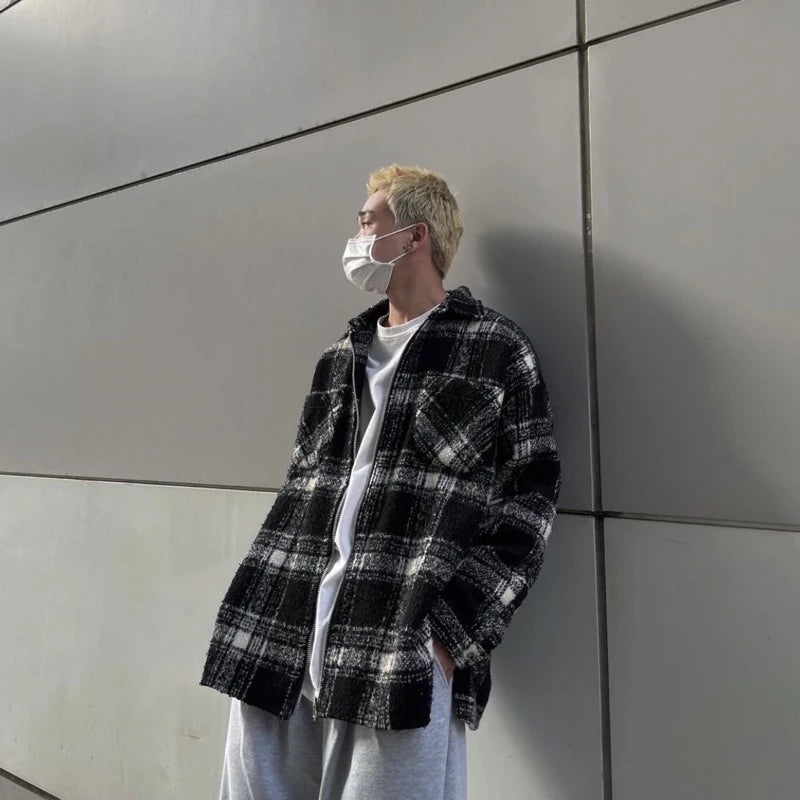 【12:12am】【Second-hand product】Classic check wool coat