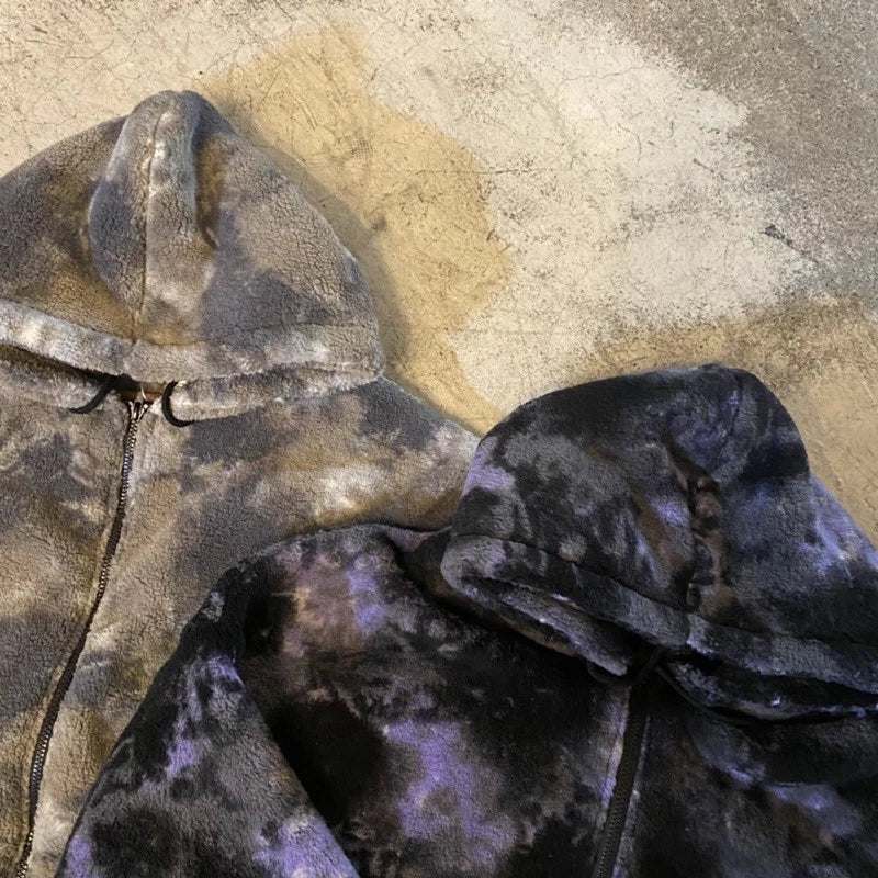 【12:12am】Rendered lambskin hooded jacket