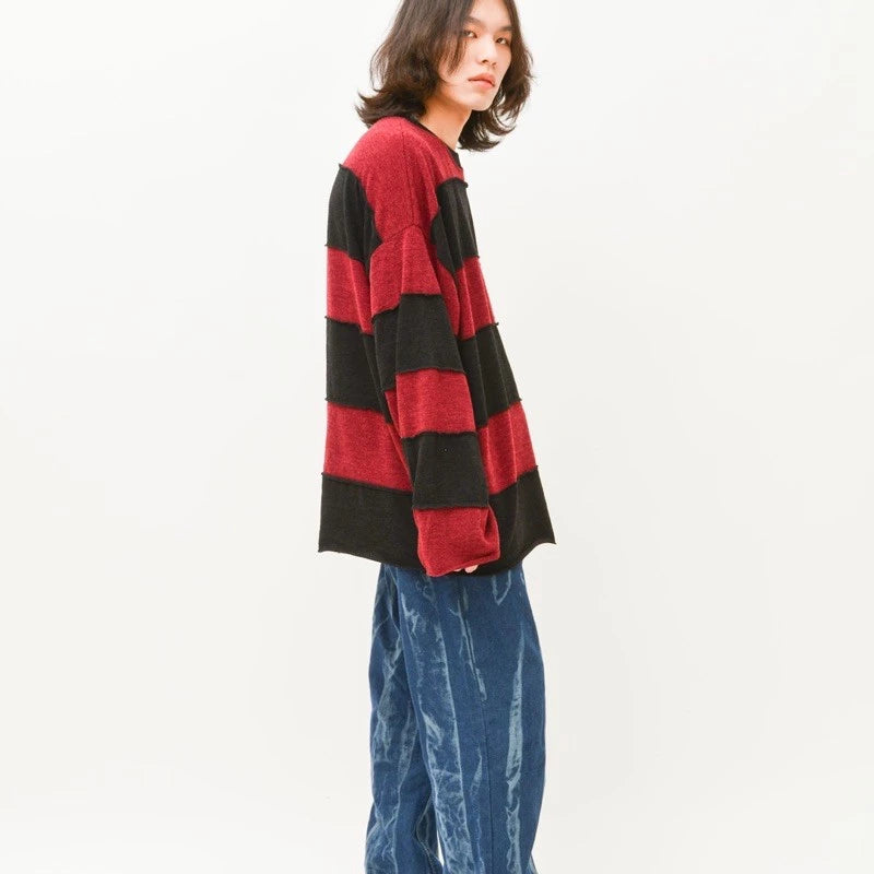 【12:12am】Spliced Horizontal Long Sleeve