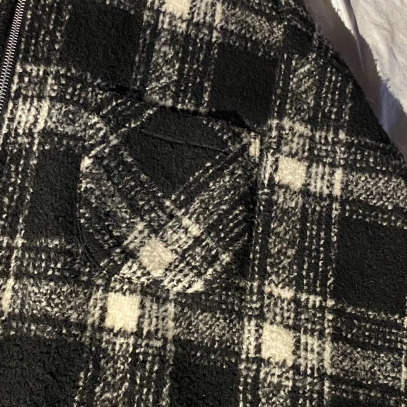 【12:12am】【Second-hand product】Classic check wool coat