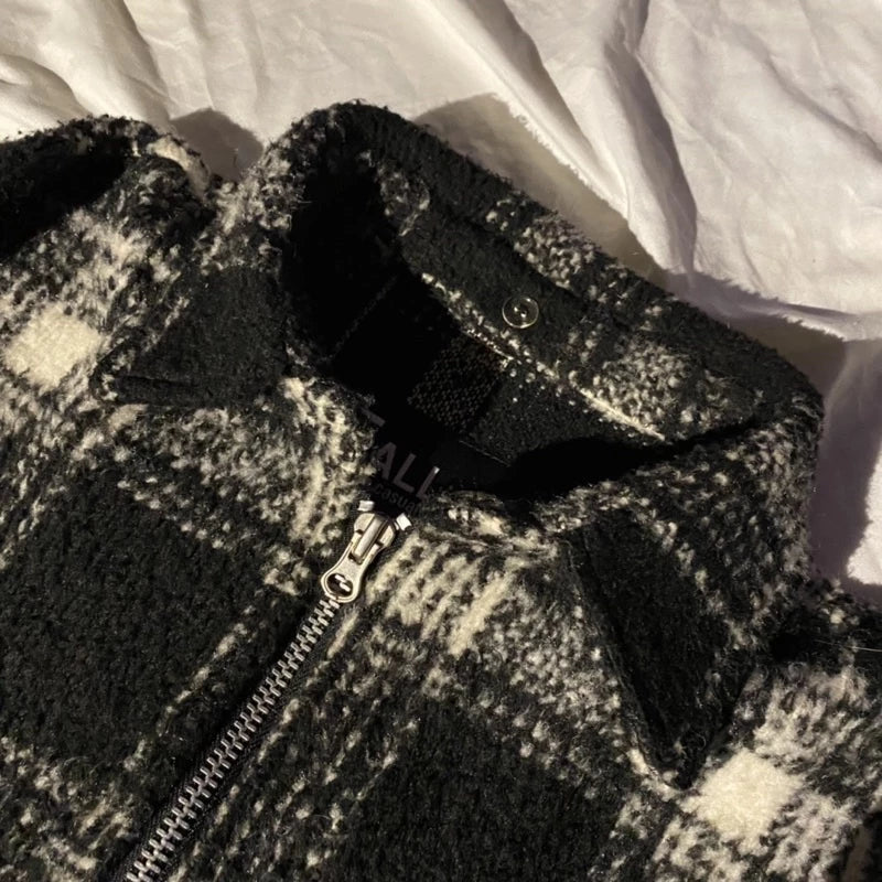 【12:12am】【Second-hand product】Classic check wool coat
