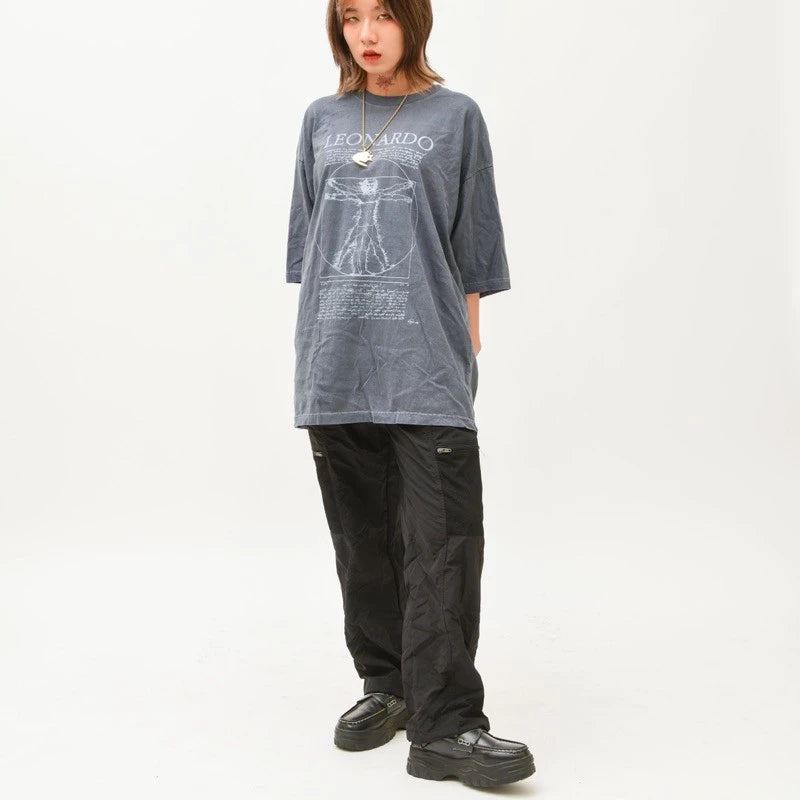 【12:12am】Mesh Pocket Zipper Pants