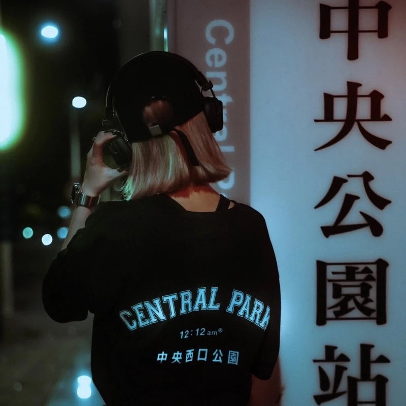 【12:12am】Central Park Reflective Logo Tee