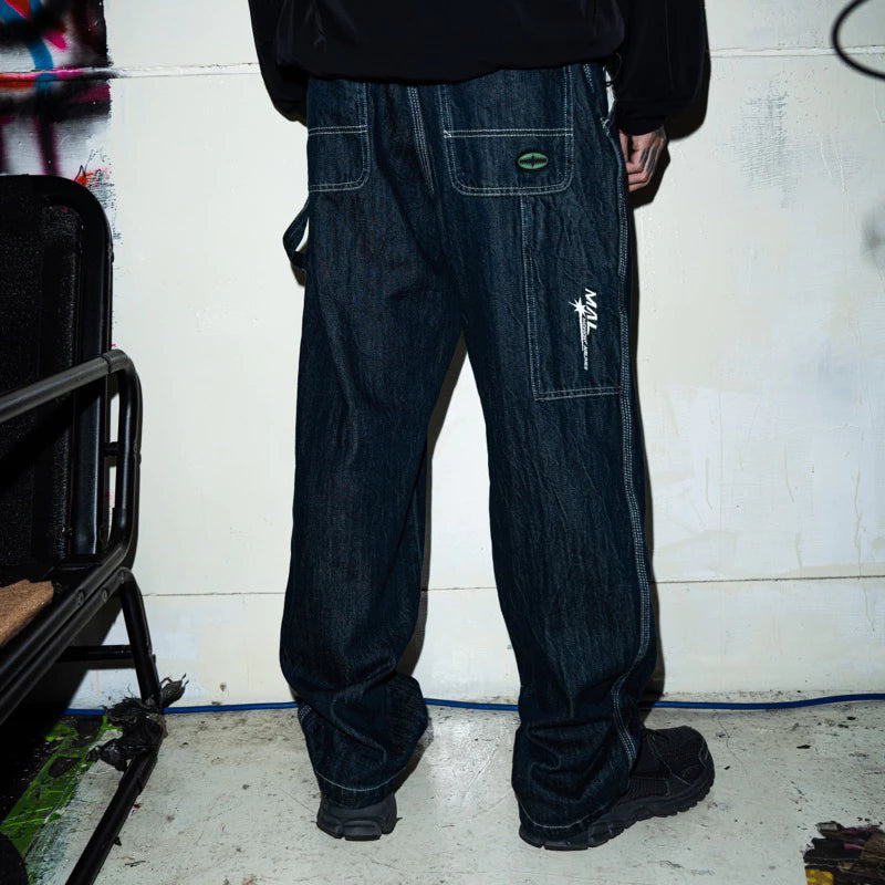 【12⋮12am ™️】Midnight Airlines Painter Jeans