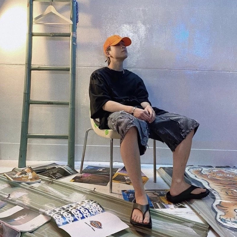 【12:12am】Amoeba denim shorts