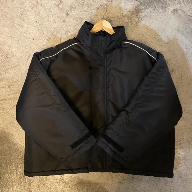 【12:12am】High collar reflective jacket