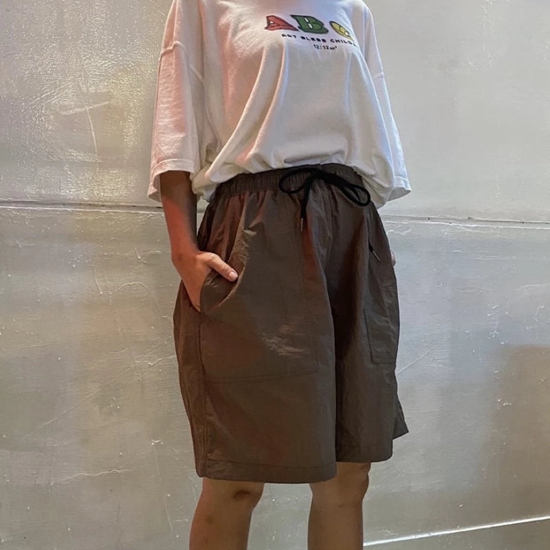 【12:12am】Korea Wide-leg Shorts