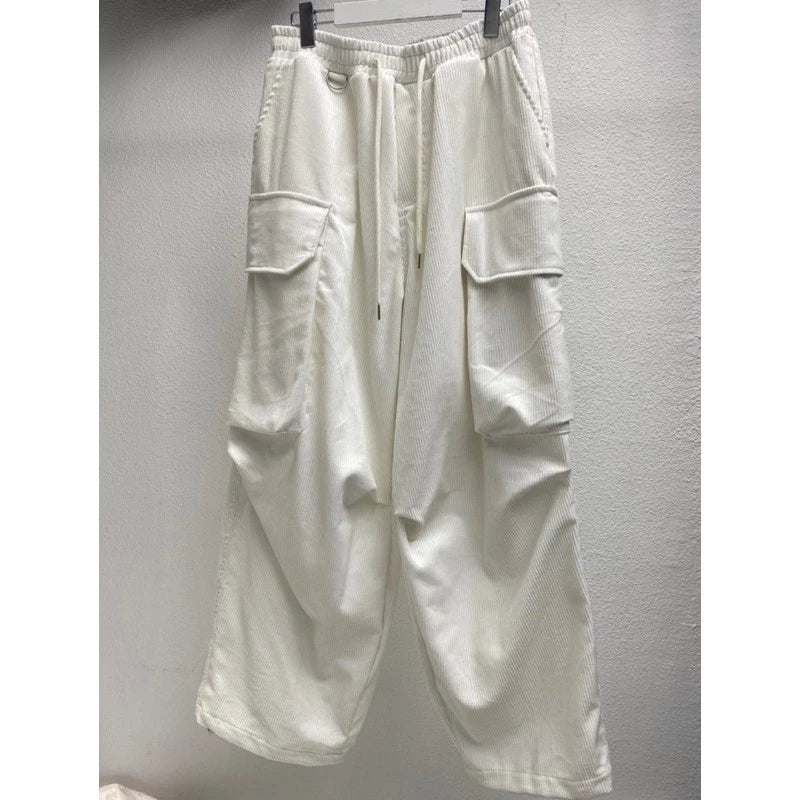 【12:12am】Corduroy pocket wide pants