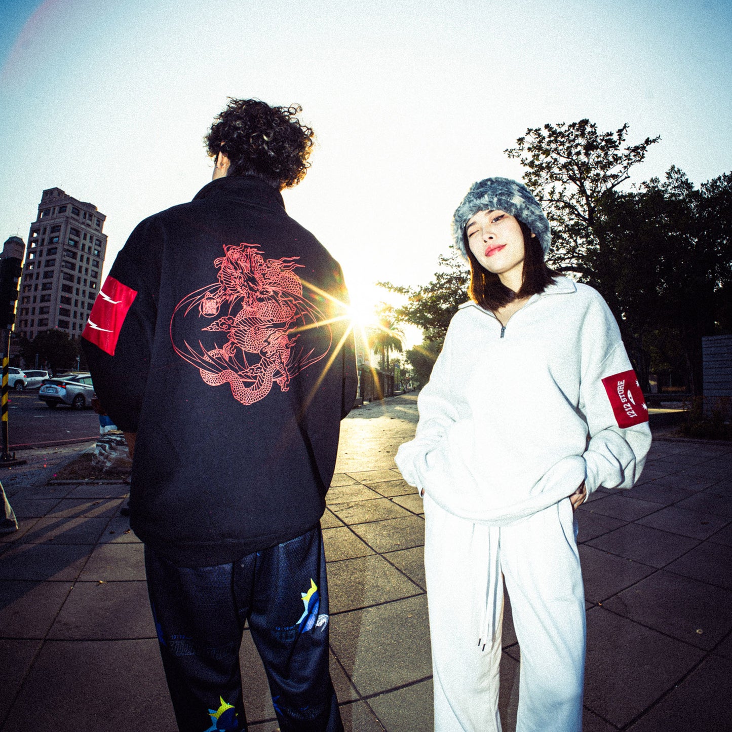 Dragon zip sweatshirt
