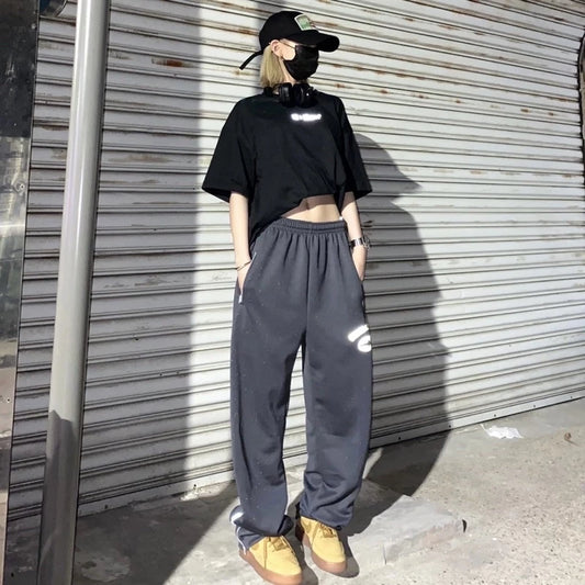 【12⋮12am ™️】Central Park Reflective Sport Pants