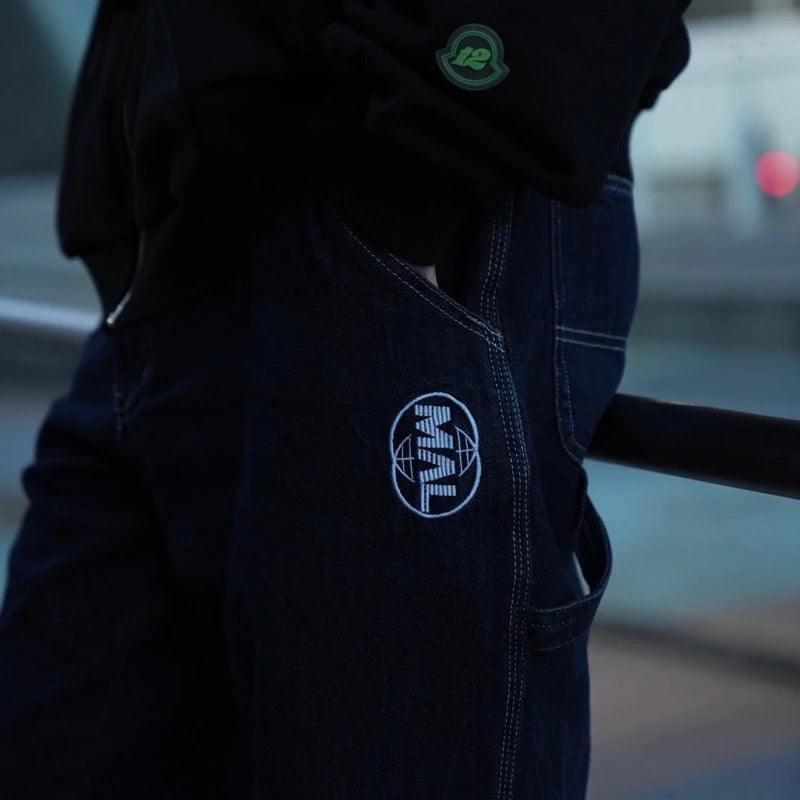 【12⋮12am ™️】Midnight Airlines Painter Jeans