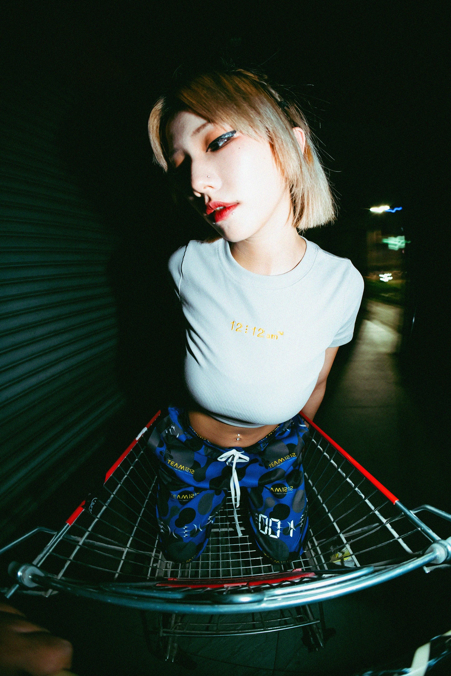 12⋮12am  Elastic Slim-Fit Cropped Tee 彈性修身短版TEE