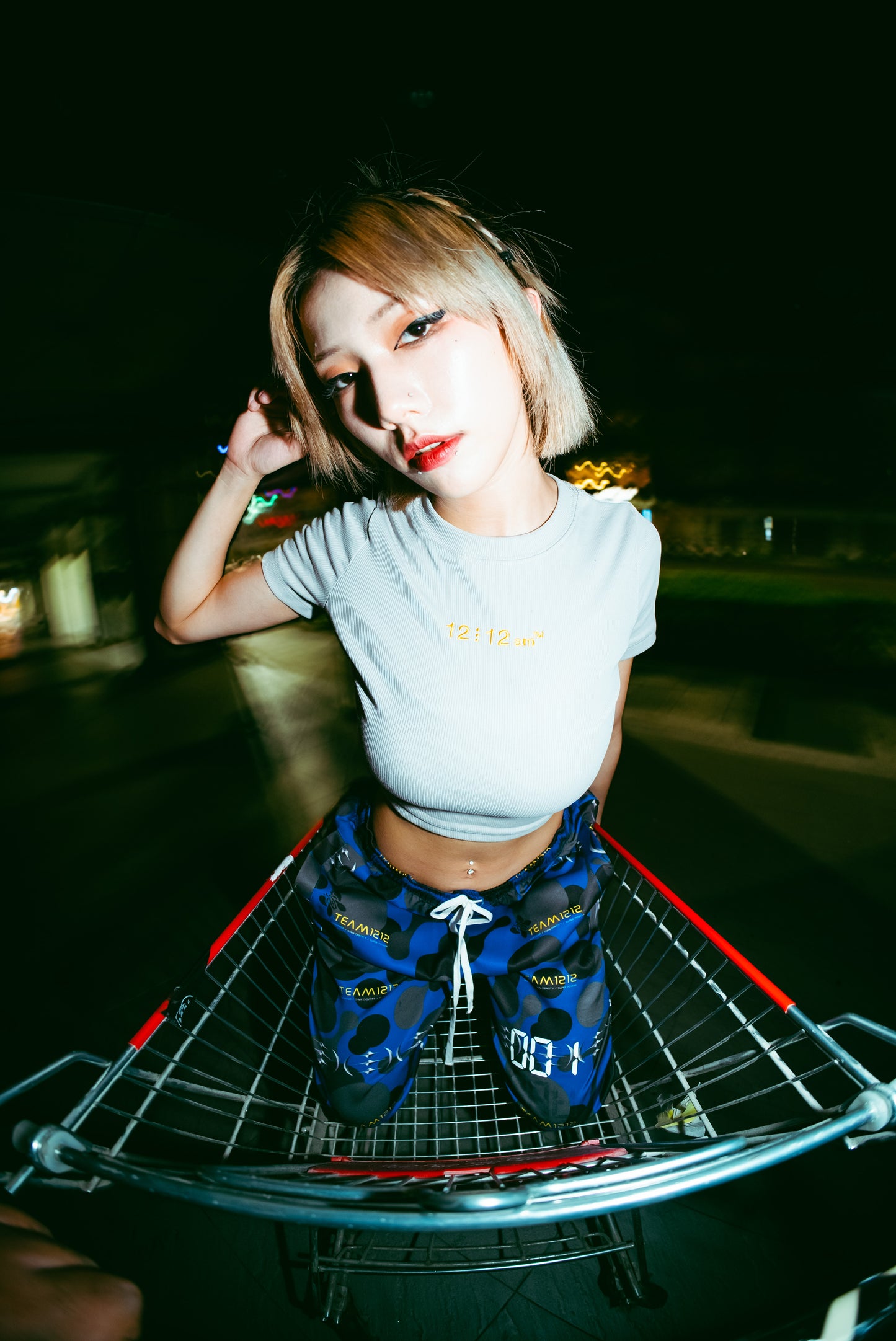 12⋮12am  Elastic Slim-Fit Cropped Tee 彈性修身短版TEE