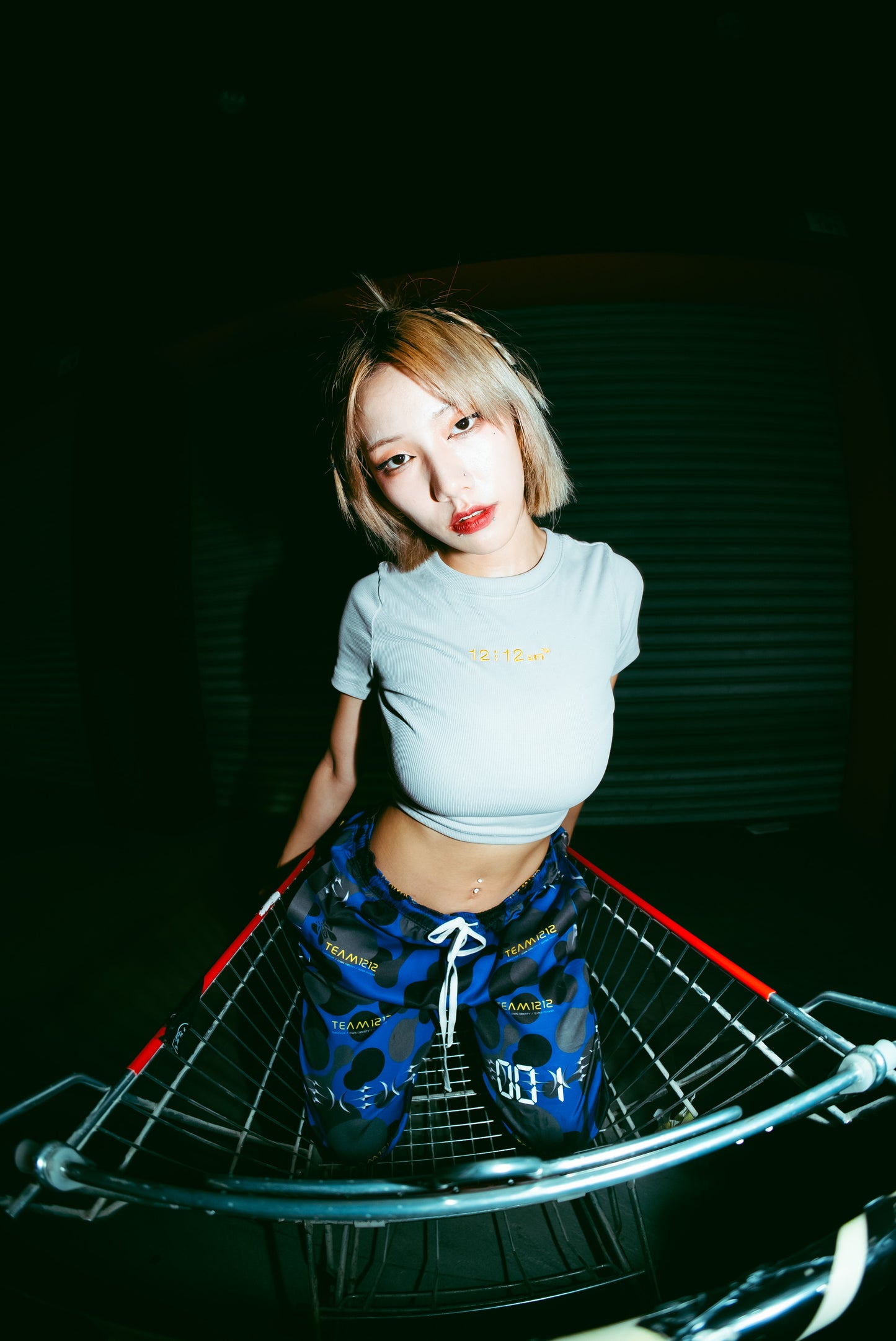 12⋮12am  Elastic Slim-Fit Cropped Tee 彈性修身短版TEE