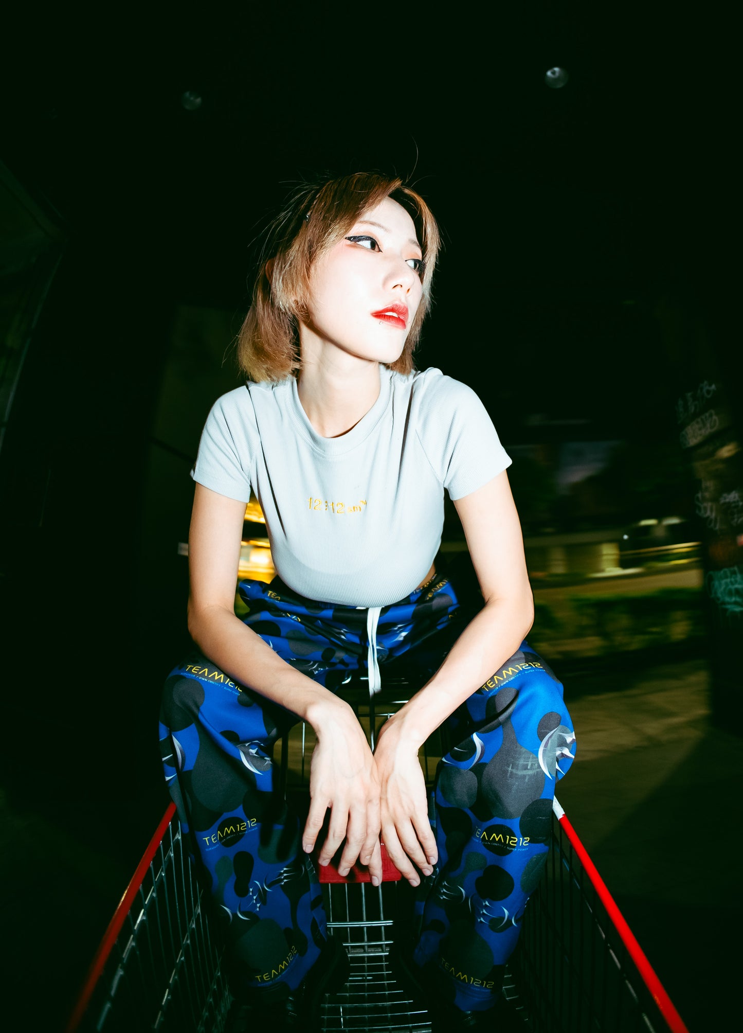 12⋮12am  Elastic Slim-Fit Cropped Tee 彈性修身短版TEE