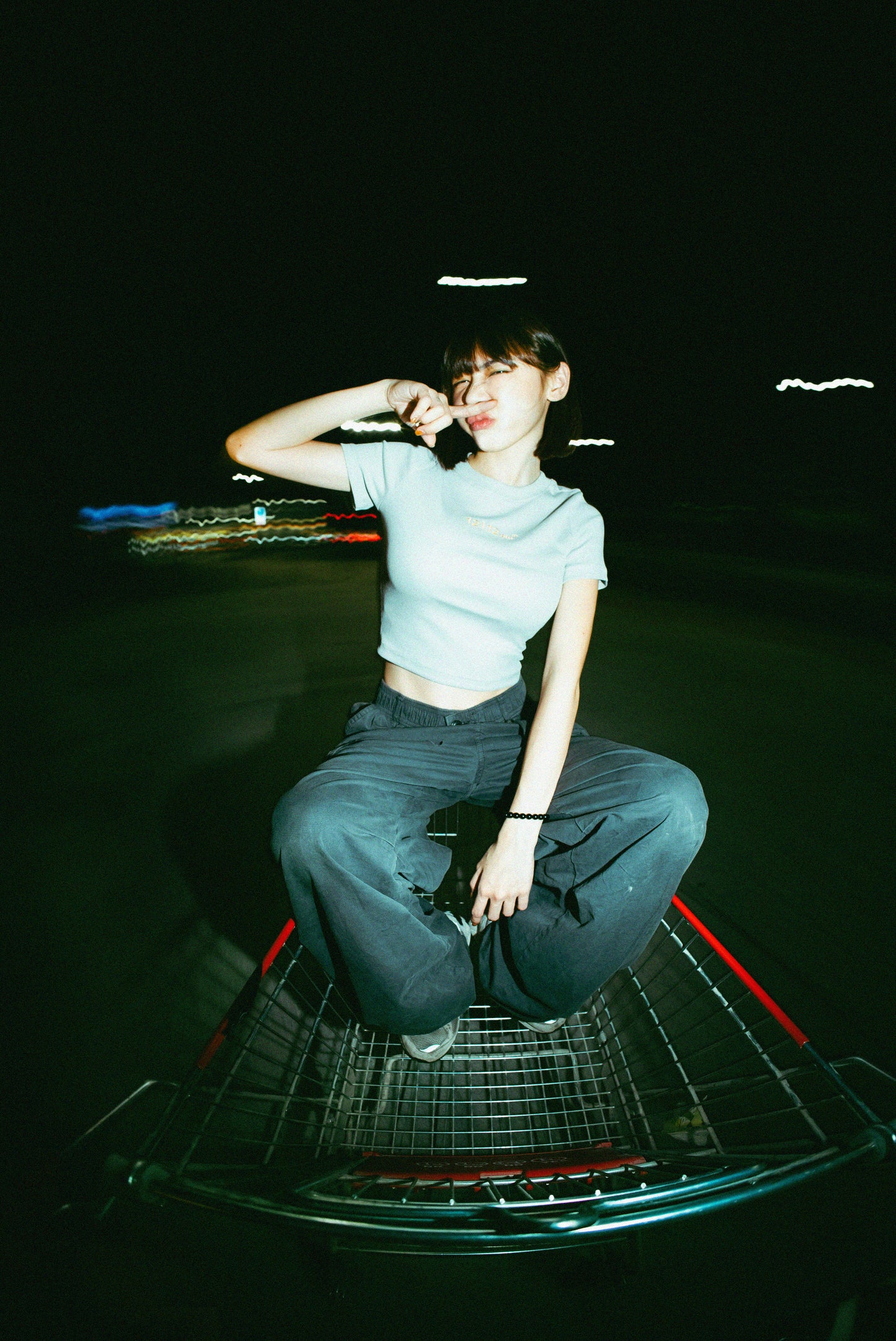 12⋮12am  Elastic Slim-Fit Cropped Tee 彈性修身短版TEE