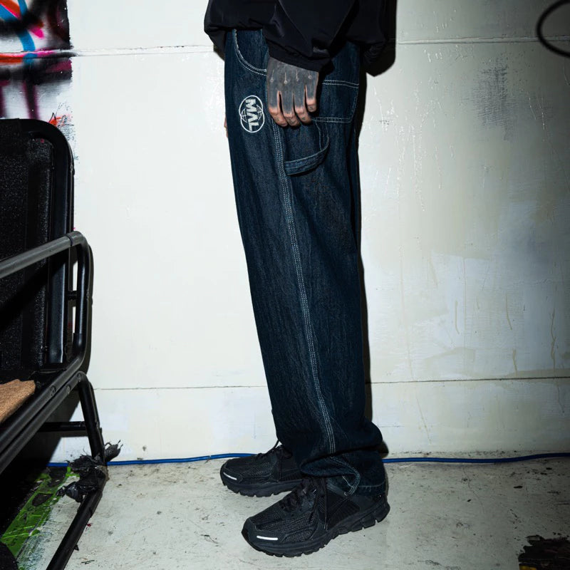 【12⋮12am ™️】Midnight Airlines Painter Jeans