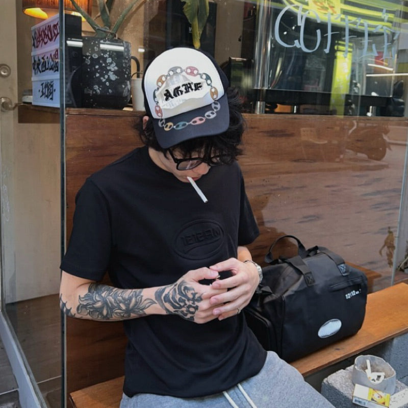 立體鋼印Logo短T 3D stamped logo T-shirt