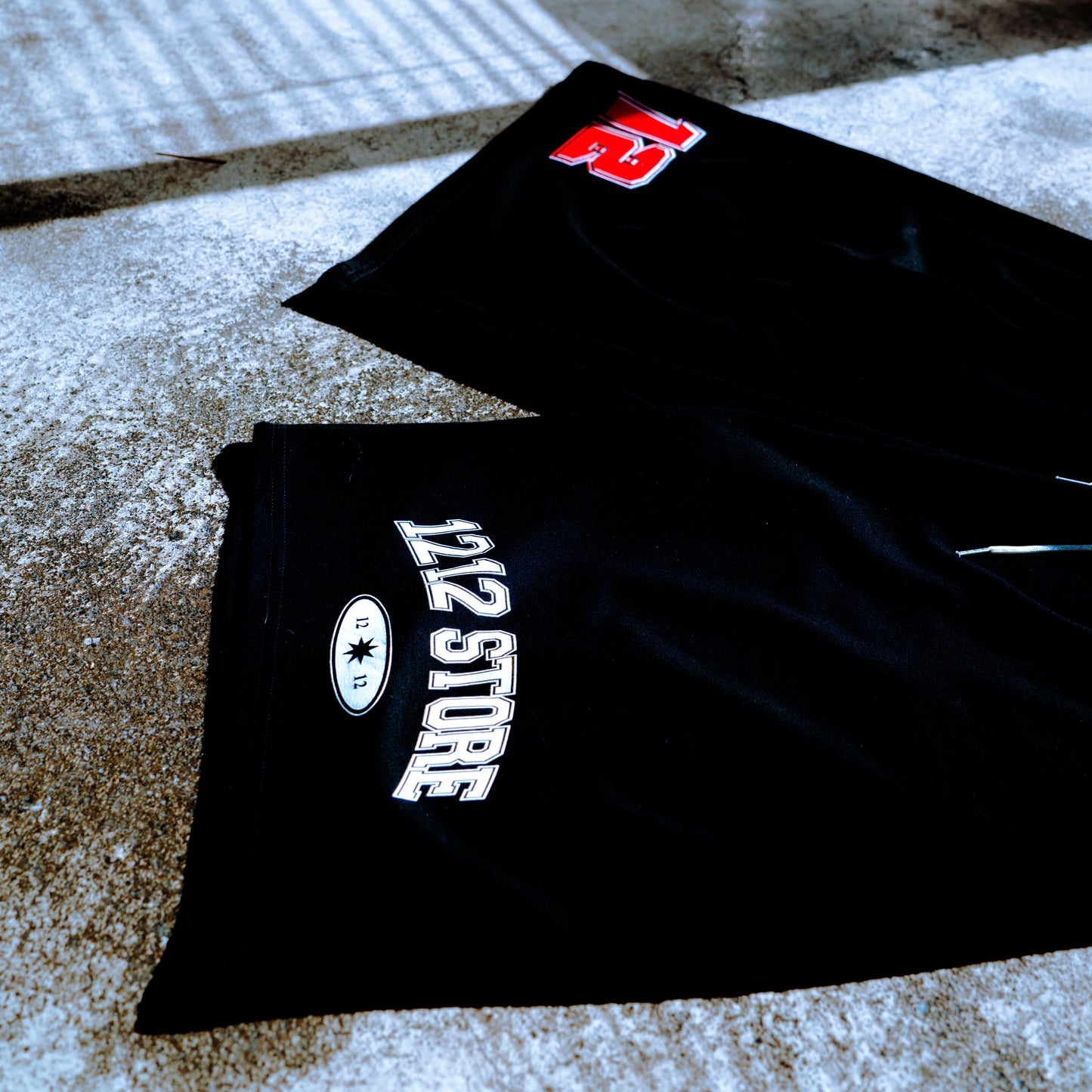 1212STORE八分寬短棉褲 1212STORE Cropped Wide-Leg Cotton Shorts