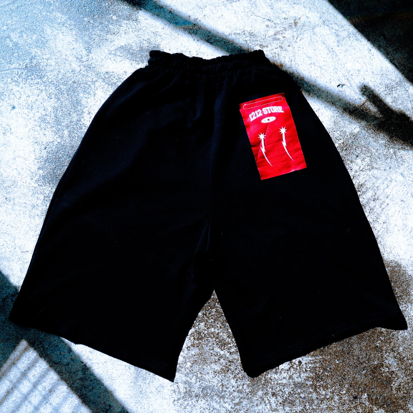 1212STORE八分寬短棉褲 1212STORE Cropped Wide-Leg Cotton Shorts