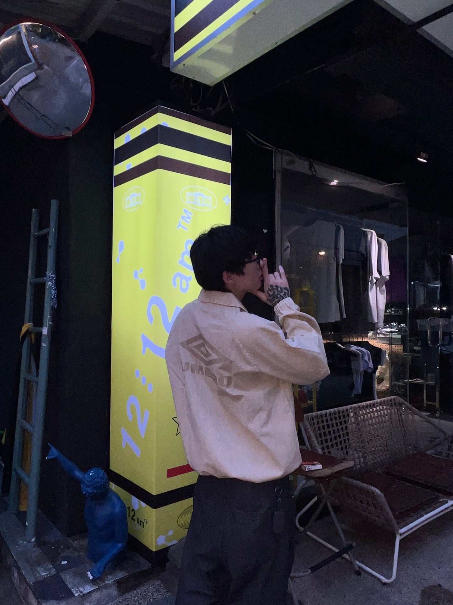 【UMBRO】 Washed Drill Top 復古水洗立領長袖訓練衫