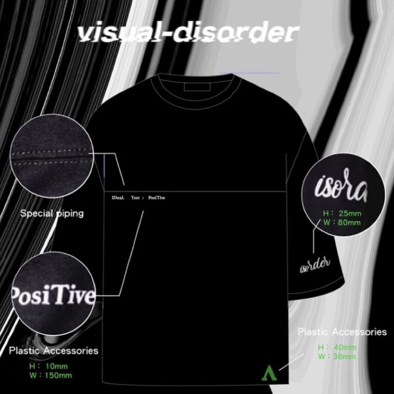 【١٢:١٢ صباحًا】【اضطراب بصري】قميص تي شيرت مطرز بحبل قنب 3M من مجموعة ربيع وصيف ٢٠٢٢
