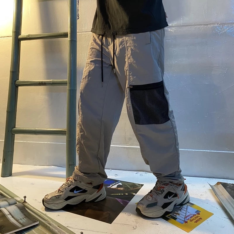 【12:12am】Mesh Pocket Zipper Pants