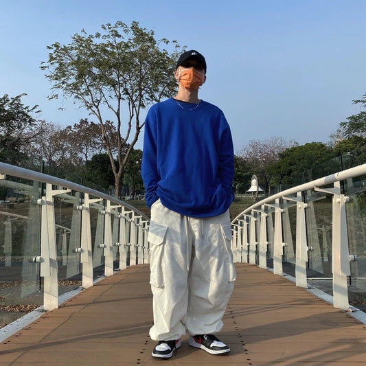 【12:12am】Corduroy pocket wide pants