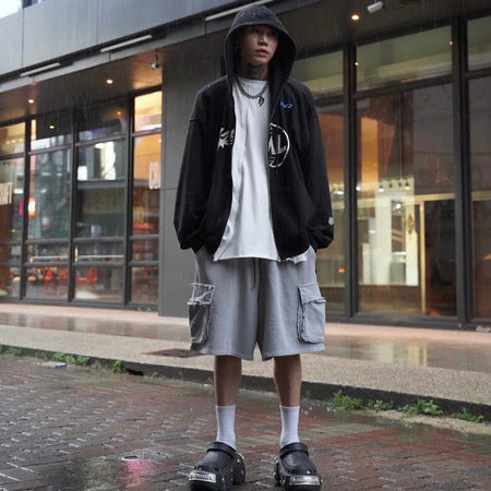 【12:12am】Heavy no edge Cotton Shorts (Gray)