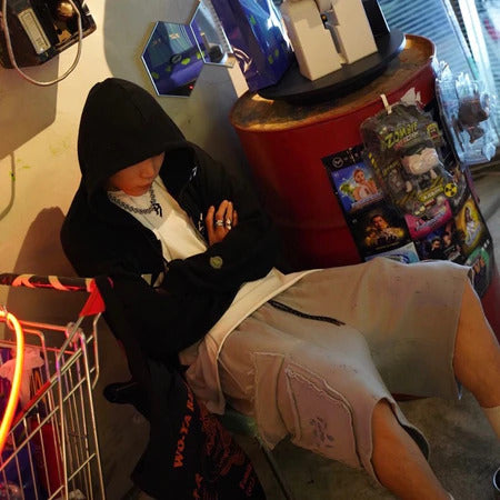 【12:12am】Heavy no edge Cotton Shorts (Gray)