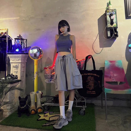 【12:12am】Heavy no edge Cotton Shorts (Gray)