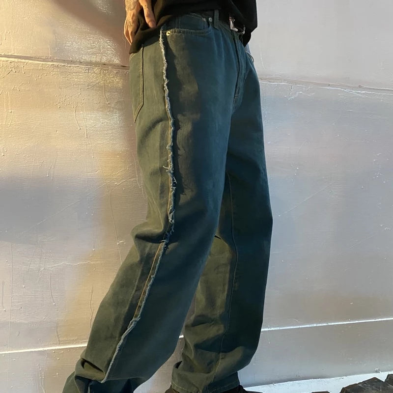 【12:12am】Side Stitch Denim Pants