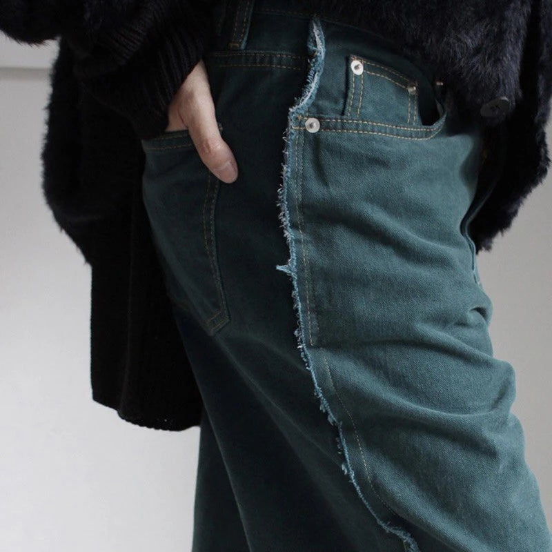 【12:12am】Side Stitch Denim Pants