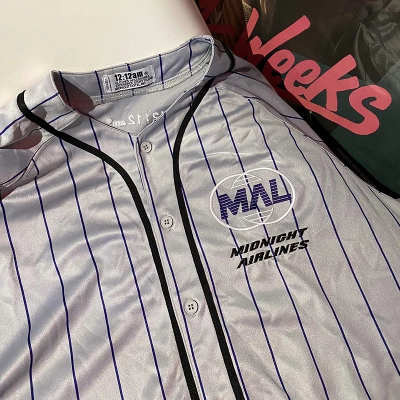 【12:12am】Midnight Airlines Baseball Jersey