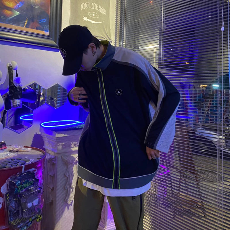 【12:12am】【Vintage】Jordan high collar zip-up jacket