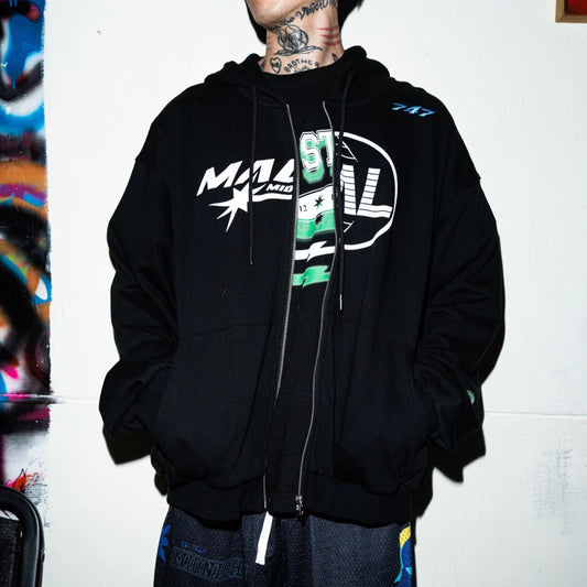 【12:12am】MAL Splice Logo Hooded jacket