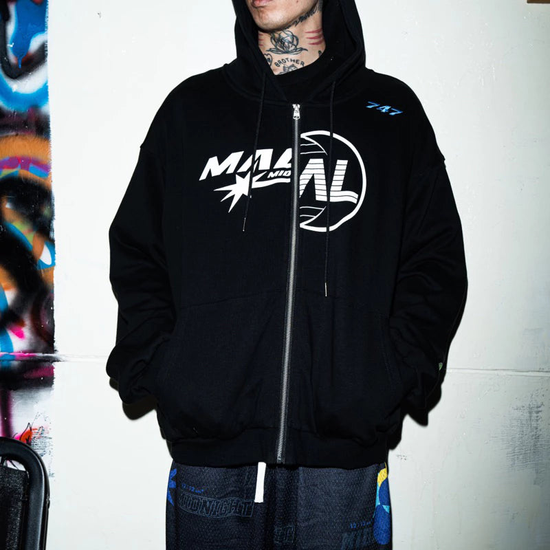 【12:12am】MAL Splice Logo Hooded jacket