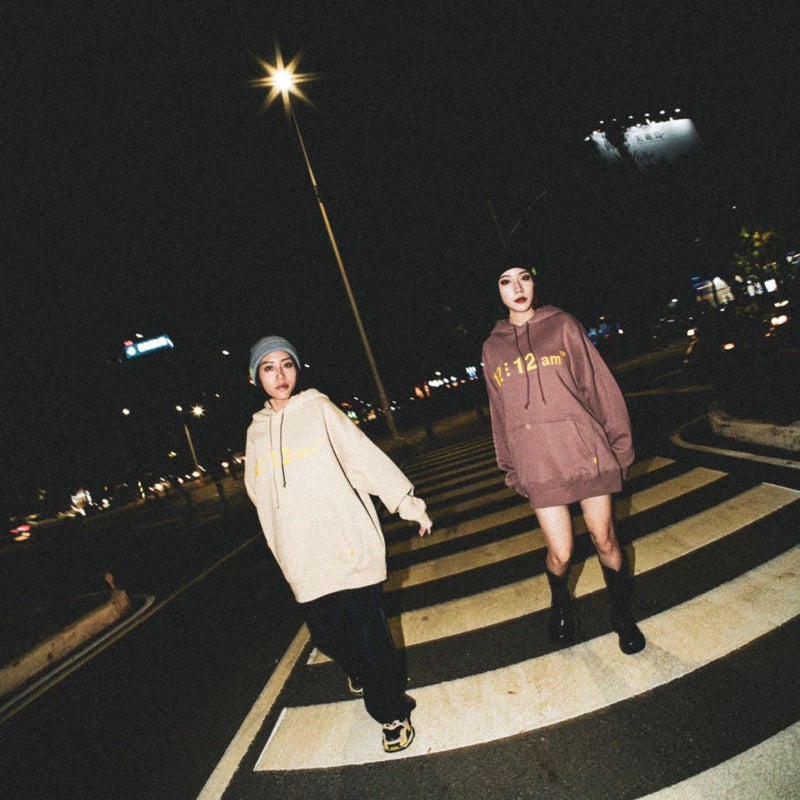 【12:12am】12 Logo Oversized Hoodie