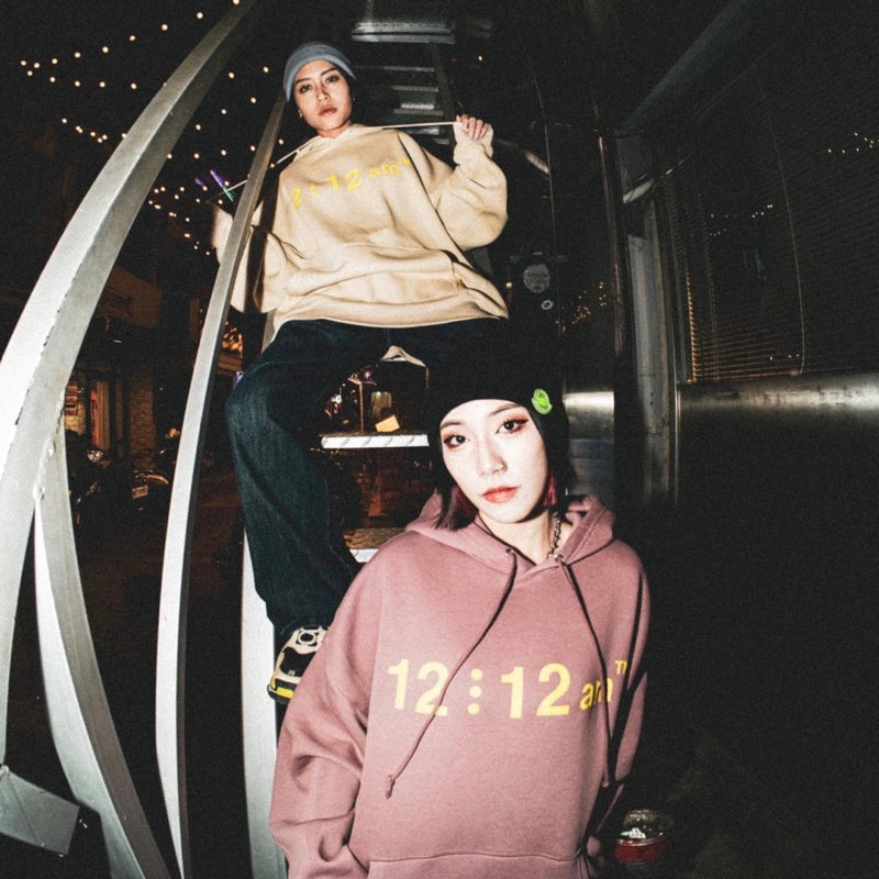 【12:12am】12 Logo Oversized Hoodie
