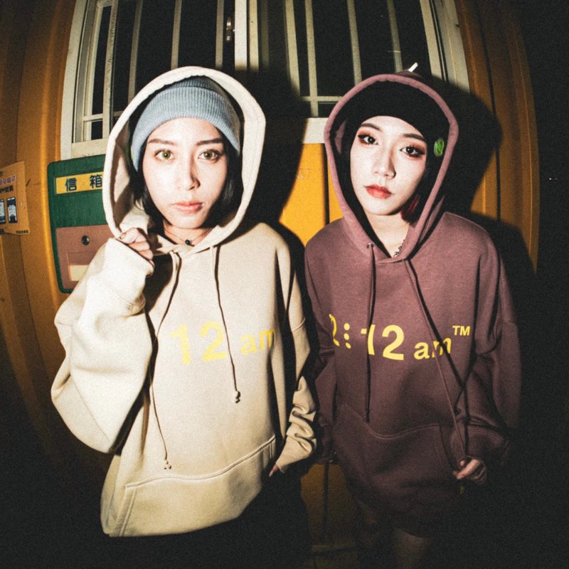 【12:12am】12 Logo Oversized Hoodie